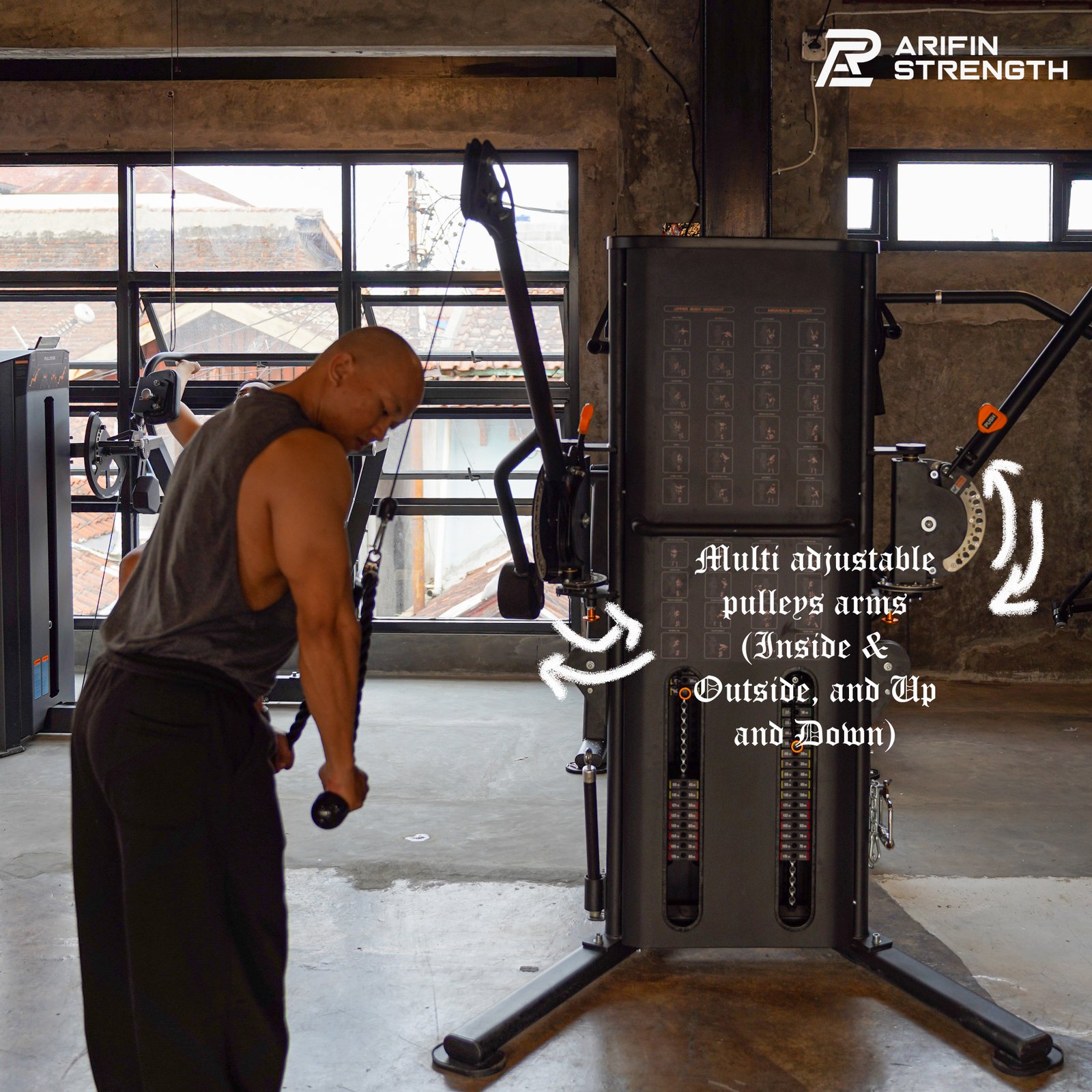 Arifin Strength Multi Adjustable Dual Pulley